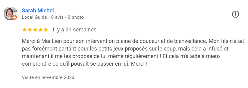Témoignages et avis Mai Lien Gault